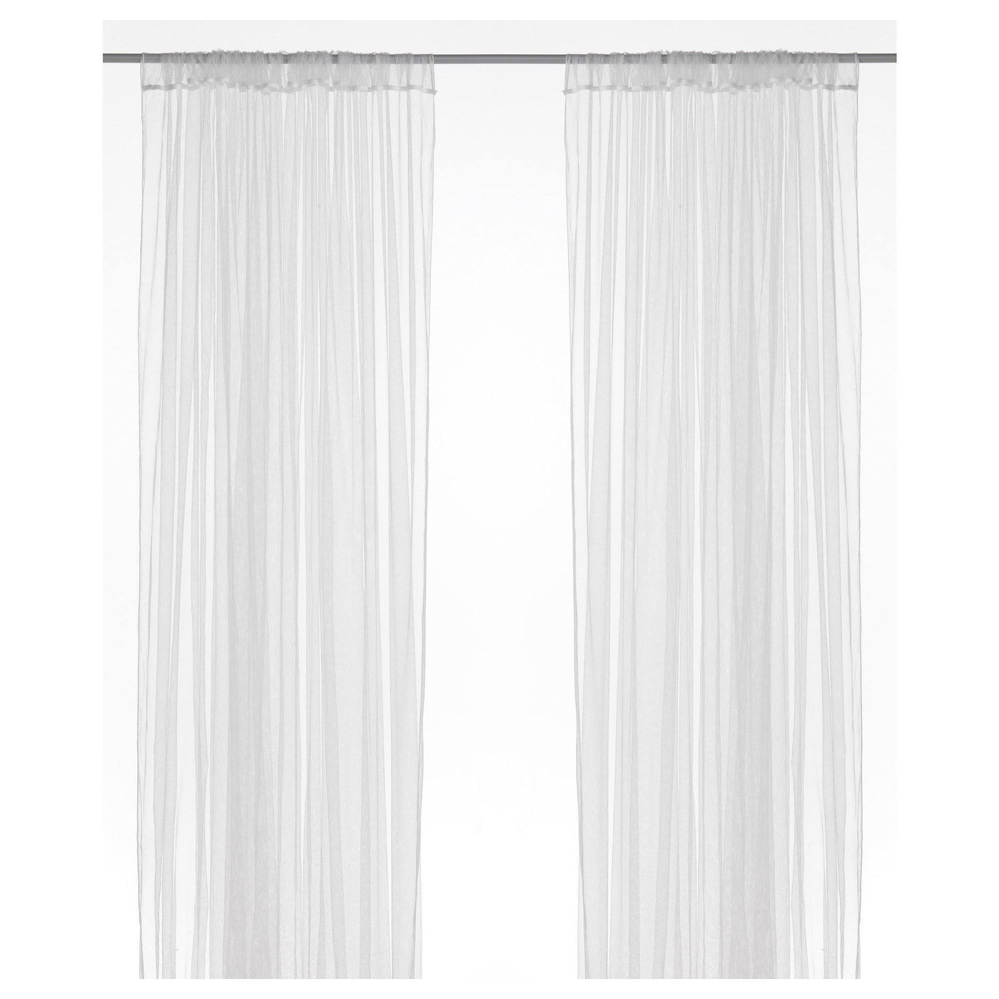 Ikea Lill Curtains Sheer Net White 2 Panels 110" x 98" Canopy Room Divider Voile