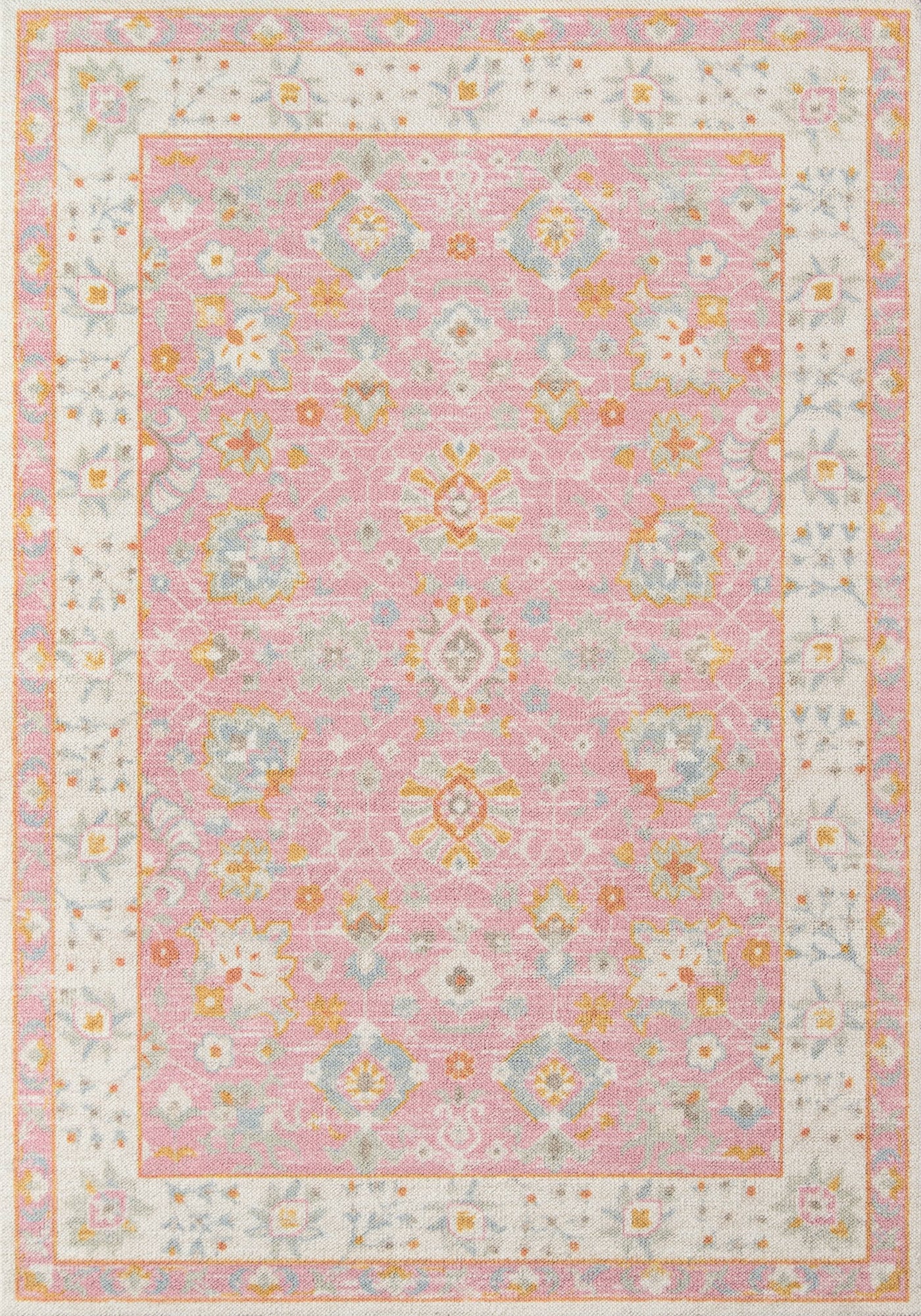 Momeni Anatolia ANA-8 Pink Area Rug 6'6" x 9'